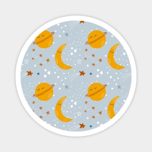 Cute baby cosmic pattern Magnet